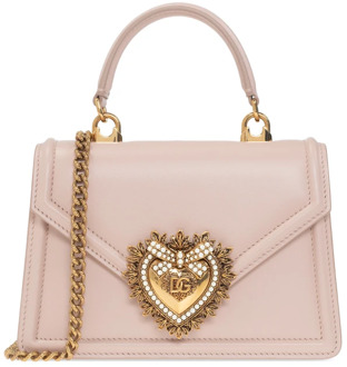 Dolce & Gabbana ‘Devotion Small’ schoudertas Dolce & Gabbana , Pink , Dames - ONE Size