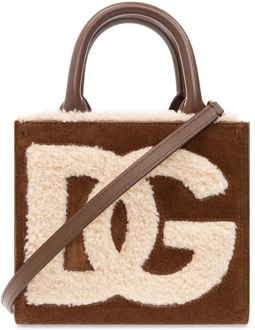 Dolce & Gabbana DG Daily Mini shopper tas Dolce & Gabbana , Brown , Dames - ONE Size