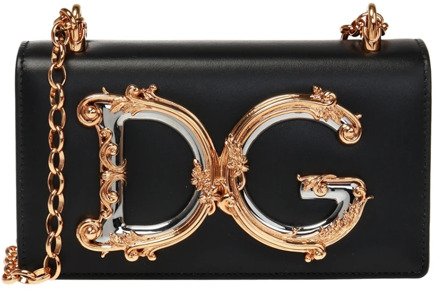 Dolce & Gabbana 'DG Girls' schoudertas Dolce & Gabbana , Black , Dames - ONE Size