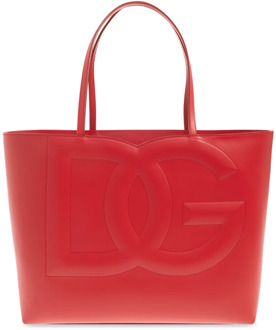 Dolce & Gabbana ‘DG Logo Medium’ shopper tas Dolce & Gabbana , Red , Dames - ONE Size