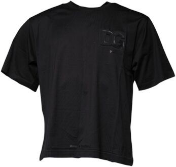 Dolce & Gabbana Dg Logo T-shirt Korte Mouwen - maat EU 50 Zwart