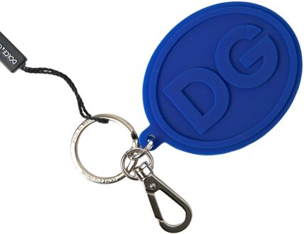 Dolce & Gabbana Dg Siliconen Sleutelhanger Middelblauw - One Size