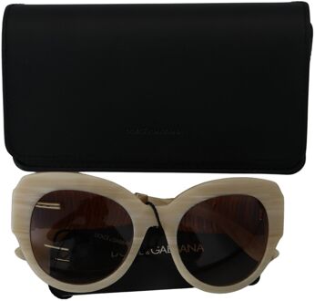 Dolce & Gabbana Dg4338 Beige Cat-eye Zonnebril Huidkleurig - One Size
