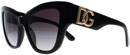 Dolce & Gabbana DG4404 501/8G zwart grijs gradiënt zonnebril - One Size