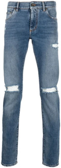 Dolce & Gabbana distressed effect skinny jeans Dolce & Gabbana , Blue , Heren - 2Xl,Xl,L