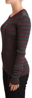 Dolce & Gabbana Dolce Gabbana Multikleur Gestreepte Rundhals Trui Veelkleurig
