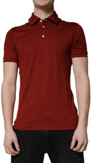 Dolce & Gabbana Dolce Gabbana Poloshirt - maat Donkerrood