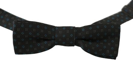 Dolce & Gabbana Dolce Gabbana Strik met Geometrisch Patroon Zwart - One Size