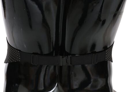 Dolce & Gabbana Dolce Gabbana Zwart Gestippelde Cummerbund - maat