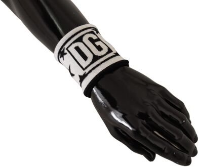 Dolce & Gabbana Elegante Monochrome Wol Armband Mannenset Wit - One Size