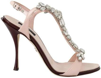 Dolce & Gabbana Flat Sandals Dolce & Gabbana , Pink , Dames - 37 1/2 EU