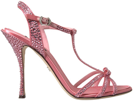 Dolce & Gabbana Flat Sandals Dolce & Gabbana , Pink , Dames - 41 EU