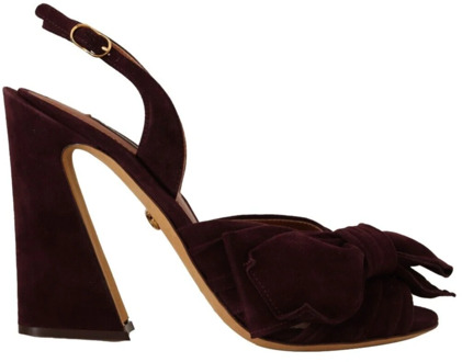 Dolce & Gabbana Flat Sandals Dolce & Gabbana , Purple , Dames - 39 EU