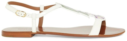 Dolce & Gabbana Flat Sandals Dolce & Gabbana , White , Dames - 35 1/2 EU