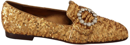 Dolce & Gabbana Flat Sandals Dolce & Gabbana , Yellow , Dames - 37 EU
