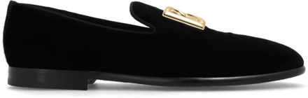 Dolce & Gabbana Fluwelen loafers Dolce & Gabbana , Black , Heren - 39 Eu,40 Eu,41 Eu,43 Eu,42 1/2 Eu,42 Eu,41 1/2 EU