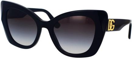 Dolce & Gabbana Gedurfde en elegante zonnebril Dg4405 Dolce & Gabbana , Black , Dames - 53 MM