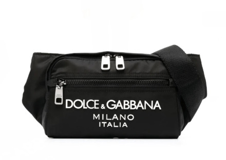 Dolce & Gabbana Geëmbosteerd Logo Heuptasje Dolce & Gabbana , Black , Heren - ONE Size