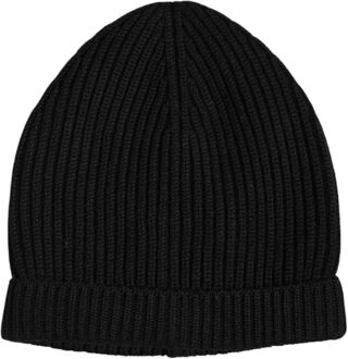 Dolce & Gabbana Geribbelde Gebreide Wol Muts Zwart - One Size
