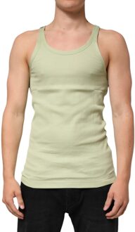 Dolce & Gabbana Geribbelde Tanktop Salie Groen - EU 52