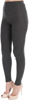 Dolce & Gabbana Geribde Katoenen Cashmere Leggings Grijs