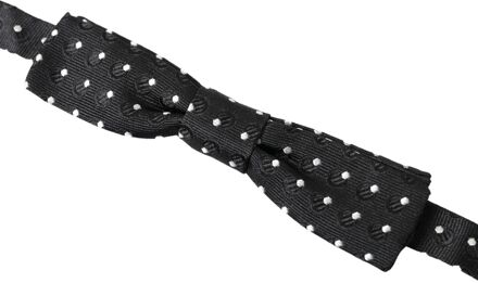 Dolce & Gabbana Gestippelde Strikdas Zwart