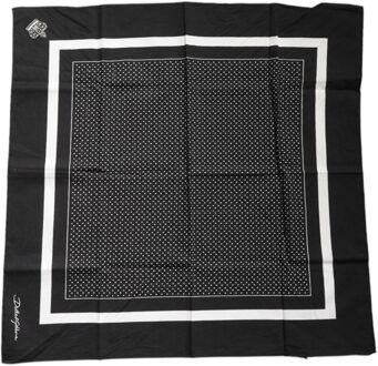 Dolce & Gabbana Gestippelde Zijde Sjaal Zwart - One Size