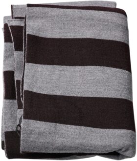 Dolce & Gabbana Gestreepte Wol Sjaal - maat Grijs