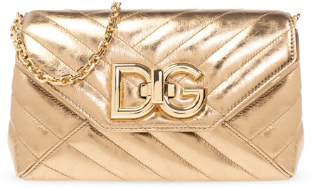 Dolce & Gabbana Gewatteerde schoudertas Lop Dolce & Gabbana , Yellow , Dames - ONE Size