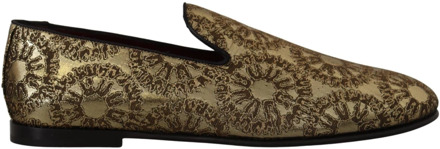 Dolce & Gabbana Gouden Loafers voor Heren Dolce & Gabbana , Multicolor , Heren - 43 EU