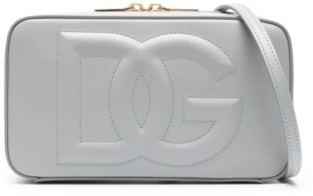 Dolce & Gabbana Grijze Schoudertas van Kalfsleer Dolce & Gabbana , Gray , Dames - ONE Size