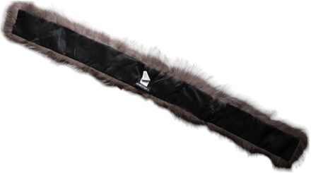 Dolce & Gabbana Grijze Vos Bont Halswarmte Winter Sjaal Grijs