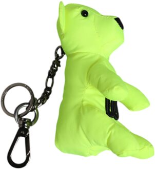 Dolce & Gabbana Groene Beer Geborduurd Logo Sleutelhanger Haak Sleutelhanger
