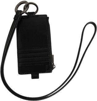 Dolce & Gabbana Halsband Rits Portemonnee - maat Zwart