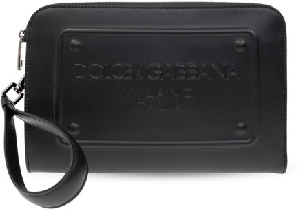 Dolce & Gabbana Handtas met logo Dolce & Gabbana , Black , Dames - ONE Size