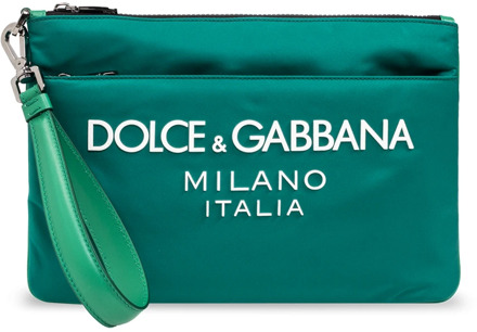 Dolce & Gabbana Handtas met logo Dolce & Gabbana , Green , Unisex - ONE Size