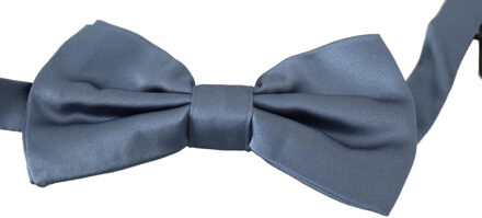 Dolce & Gabbana Heren Blauw 100% Zijde verstelbare Hals Papillon Strikje Veelkleurig