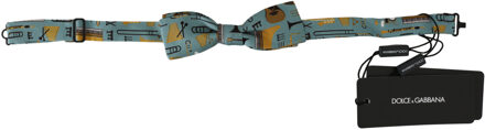 Dolce & Gabbana Heren Mint Groen Jazz Club verstelbare hals Papillon Strik Veelkleurig