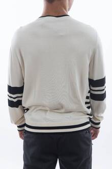 Dolce & Gabbana Heren Trui met witte Jazz Gitaar met Pailletten Ecru