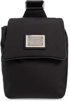 Dolce & Gabbana Heuptas met logo Dolce & Gabbana , Black , Heren - ONE Size