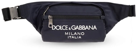 Dolce & Gabbana Heuptas met logo Dolce & Gabbana , Blue , Heren - ONE Size
