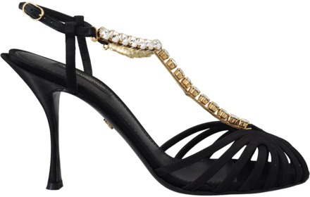 Dolce & Gabbana High Heel Sandals Dolce & Gabbana , Black , Dames - 36 Eu,35 1/2 EU