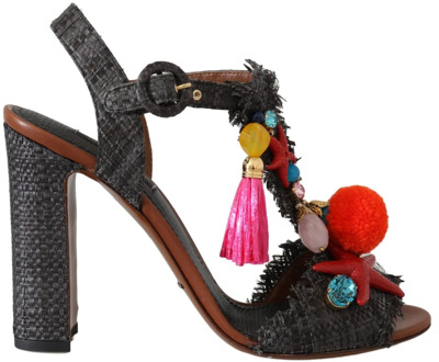 Dolce & Gabbana Hoge hak Sea Star sandalen Dolce & Gabbana , Gray , Dames - 35 EU