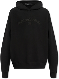 Dolce & Gabbana Hoodie met logo Dolce & Gabbana , Black , Heren - Xl,L,M,S,Xs