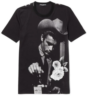 Dolce & Gabbana James Dean T-shirt Dolce & Gabbana , Black , Heren - 2XL