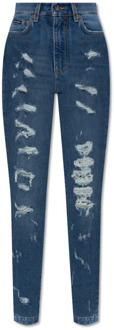 Dolce & Gabbana Jeans met vintage-effect Dolce & Gabbana , Blue , Dames - M,S,Xs