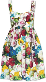 Dolce & Gabbana Jurk met bloemenmotief Dolce & Gabbana , Multicolor , Dames - S,Xs,2Xs
