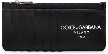 Dolce & Gabbana Kaarthouder met logo Dolce & Gabbana , Black , Unisex - ONE Size