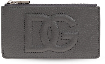 Dolce & Gabbana Kaarthouder met logo Dolce & Gabbana , Gray , Dames - ONE Size