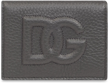 Dolce & Gabbana Kaarthouder met logo Dolce & Gabbana , Gray , Heren - ONE Size